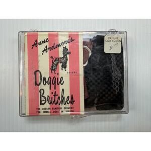 Vintage Anne Ardmore’s Doggie Britches Modern Sanitary Garment Black Small 1950s